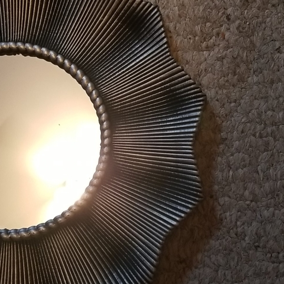 Faux Metal Wall Mirrors Set of 2 - Picture 4 of 4